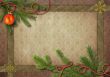 vintage Christmas tree and snowflake