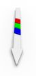 arrow with rgb stripes
