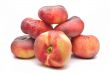 Fig peaches on a white background