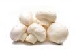 Fresh field mushrooms on a white background