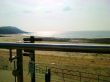 Rail, Beach And Sign Post