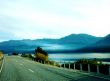 Misty Lake By Road 