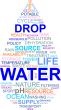 Word cloud - water drop