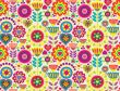 Decorative colorful funny seamless pattern