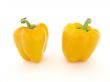 Two yellow peppers