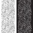 Decorative flower seamless patterns