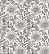 Decorative flower seamless background