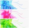 Triple EPS10 colorful flower background