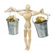 Balancing Buckets Filled With Gold Coins