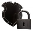 shield and padlock