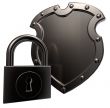 shield and padlock