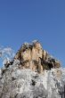 Rime and mountain in winter