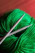 thread and knitting needle