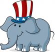 elephant wearing uncle s sam hat