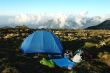 Camping on the top of mountains