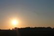 Sunrise over the summer meadow. North caucasus landscapes