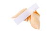 fortune cookies with blank sheet of paper
