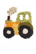image of beans forming tractor