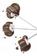 mallows dipped on chocolate syrup 