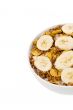cropped image of bowl of cereal with banana