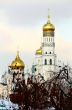 Golden domes of Moscow Kremlin