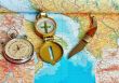 Compass and map