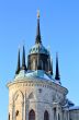 top of the church built in russian gothic style (pseudo gothic)
