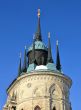 top of the church built in russian gothic style (pseudo gothic)