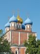 Golden domes of the Ryazan Kremlin 