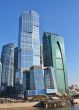 Buildings of the area `Moscow City`