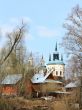 Rural landscape with church