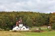 Rural landscape with church