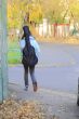 girl with a guitar in a case