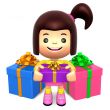 Children received a Many gift. 3D Kids Character