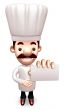 Kindness Chef business cards a present. 3D Chef Character