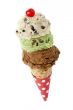 three layer ice cream