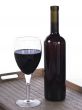 wine glass and bottle