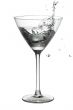 ice cube in martini