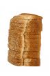 loaf of bread on white