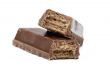 split chocolate wafer