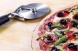 pizza with pizza slicer