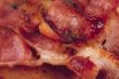 close up image of fried bacon