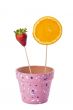  strawberry and slice orange on stick 