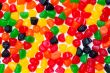 close up of hard jelly candies