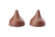 two chocolate kisses