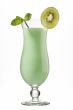 kiwi juice with slice of kiwi and peppermint