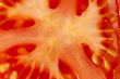 macro image of slice tomato 