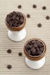 two cups of chocolate kisses