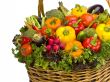top of basket of vegetables