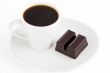 black coffee and chocolate bar